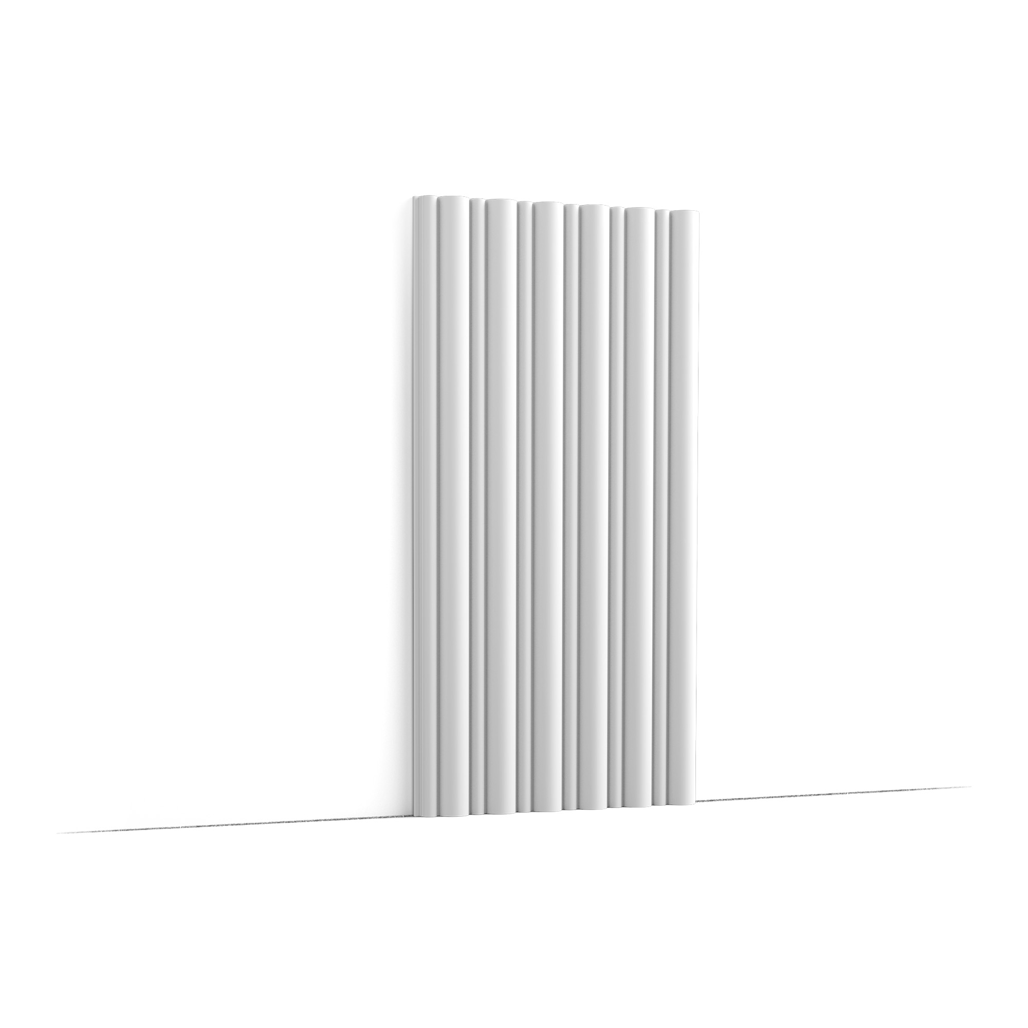 3D Flute Wall Panel 6-1/2" feet long - Click Image to Close